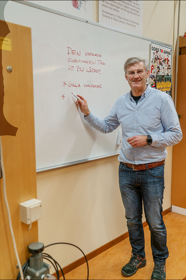 Håkan Nilsson i Kristianstad utsågs till årets yrkeslärare 2016. Foto: Lars-Göran Hedin