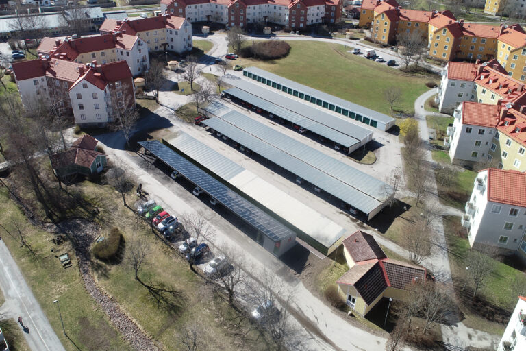 Flygbild över klustret