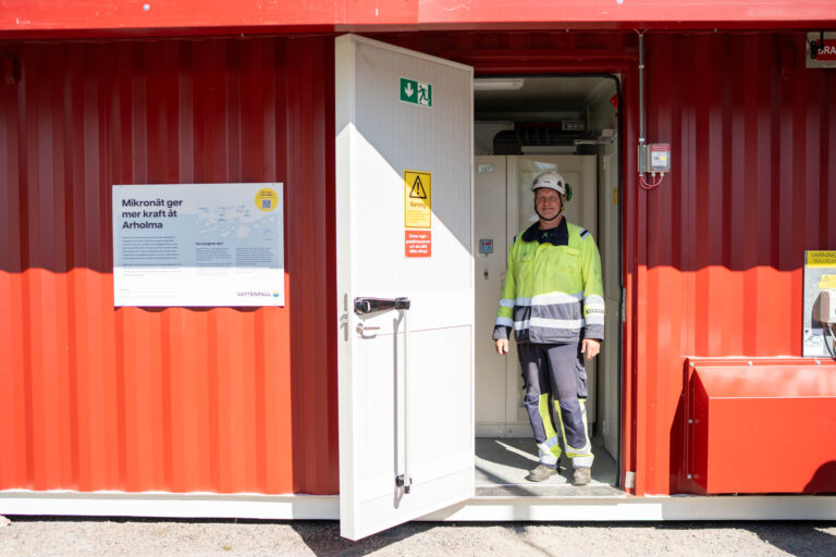 Elinstallatör Lars-Göran Karlsson har varit med i hela projektet, både som projektledare och installatör.