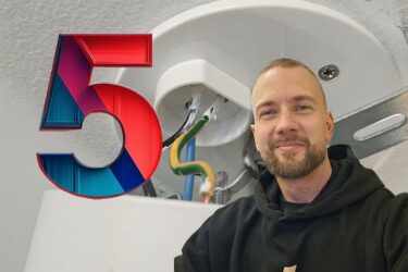 Claus Hedlund, elektriker på Elite el i Västerås.