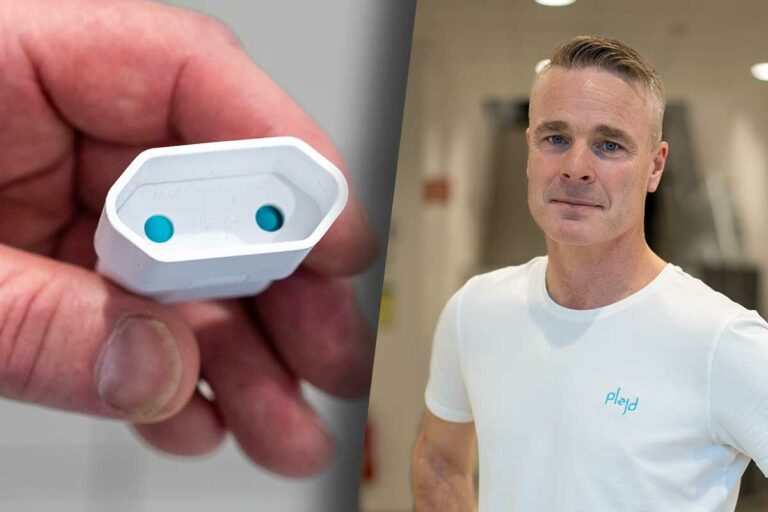 Plejd smart dimmer plug spd-01 och Mandus Rudholm , Sverigechef för Plejd AB