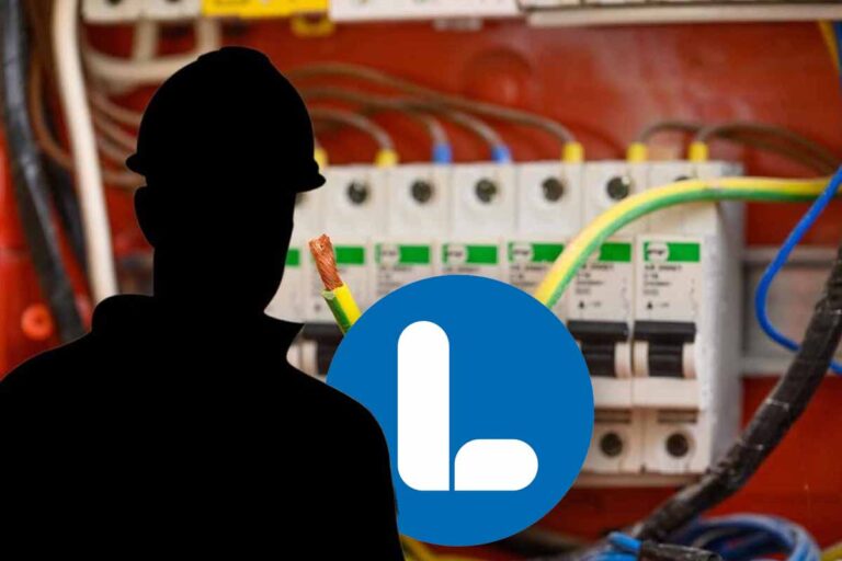 Silhuett av man. Elmaterial. Liberalernas logotyp.