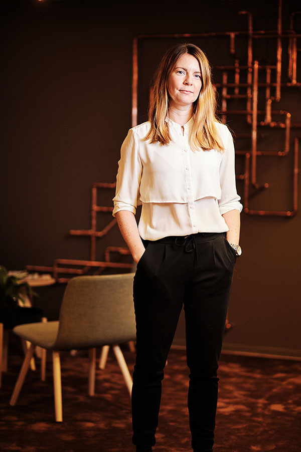 På Installatörsföretagen i Stockholm är Amanda Rafter Ekenman ansvarig för enheten Kompetensförsörjning. Foto: John Guthed