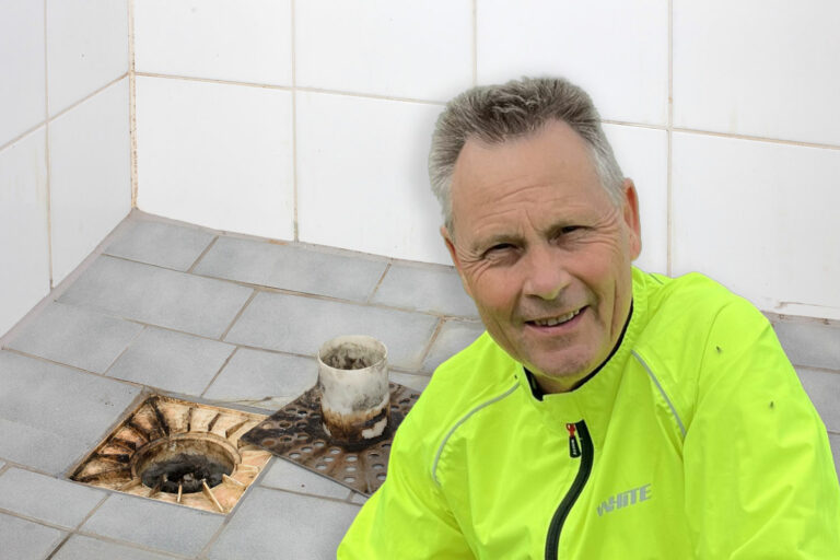 Uttjänt golvbrunn GVK-kontrollanten Peter Lindtsröm