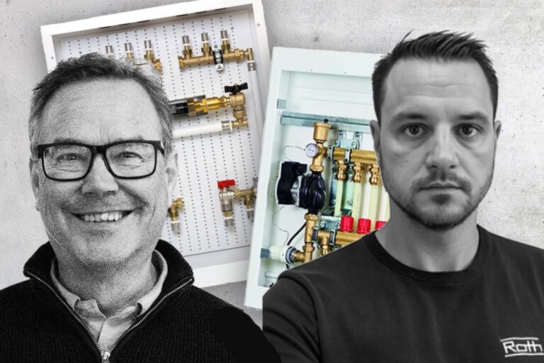 Till vänster, Micael Wallquist på Heatup, till höger Linus Winqvist på Roth Sverige.