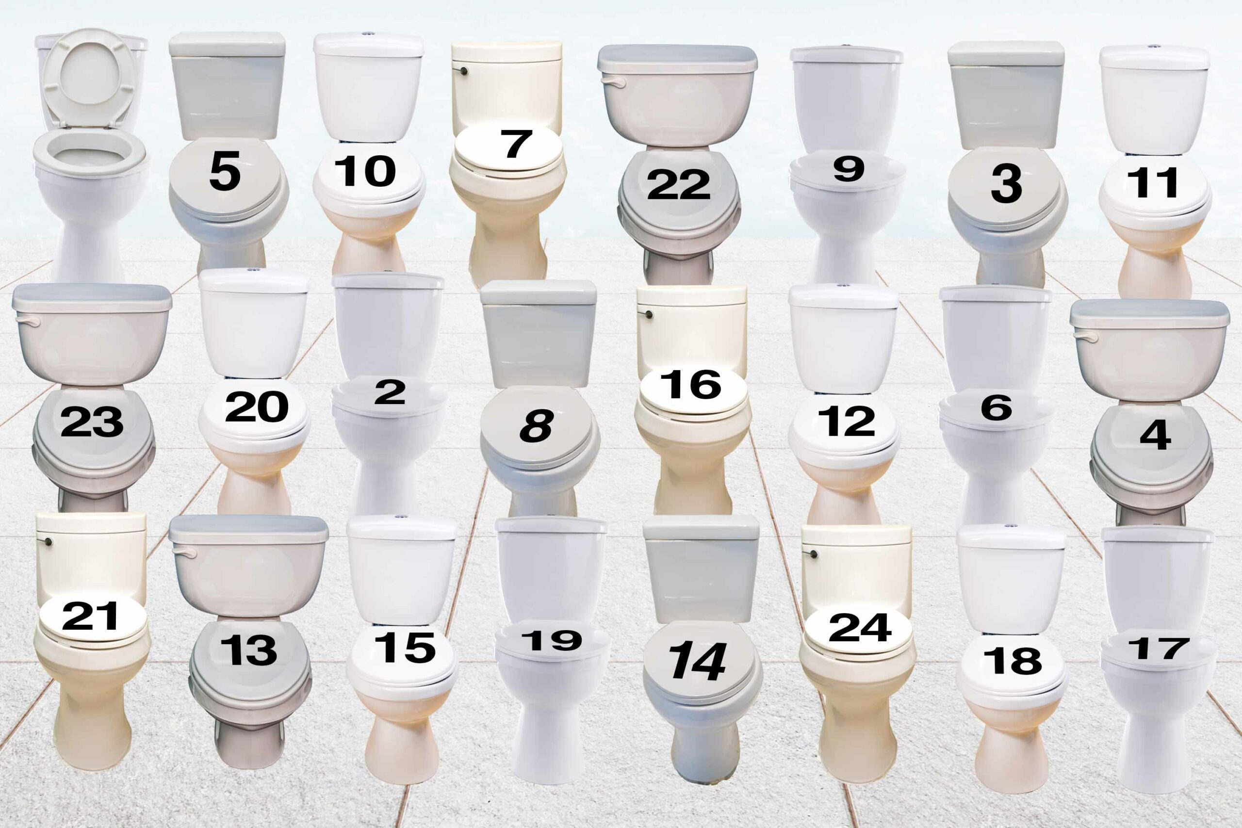 Öppna VVS-lucka 2 genom att klicka på toalettlocket med en tvåa på.