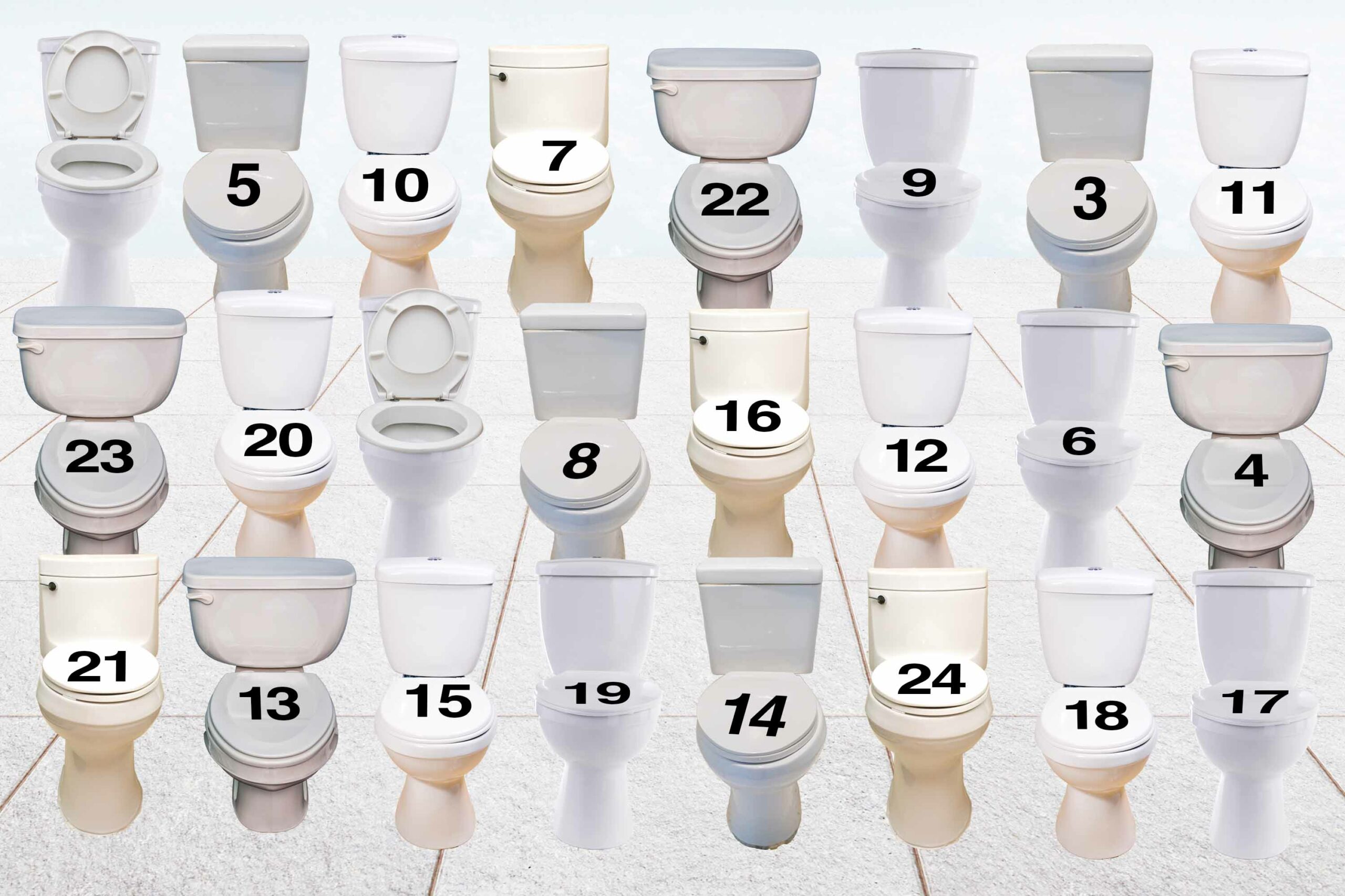 Lucka 3 döljer sig under toalettlock 3.