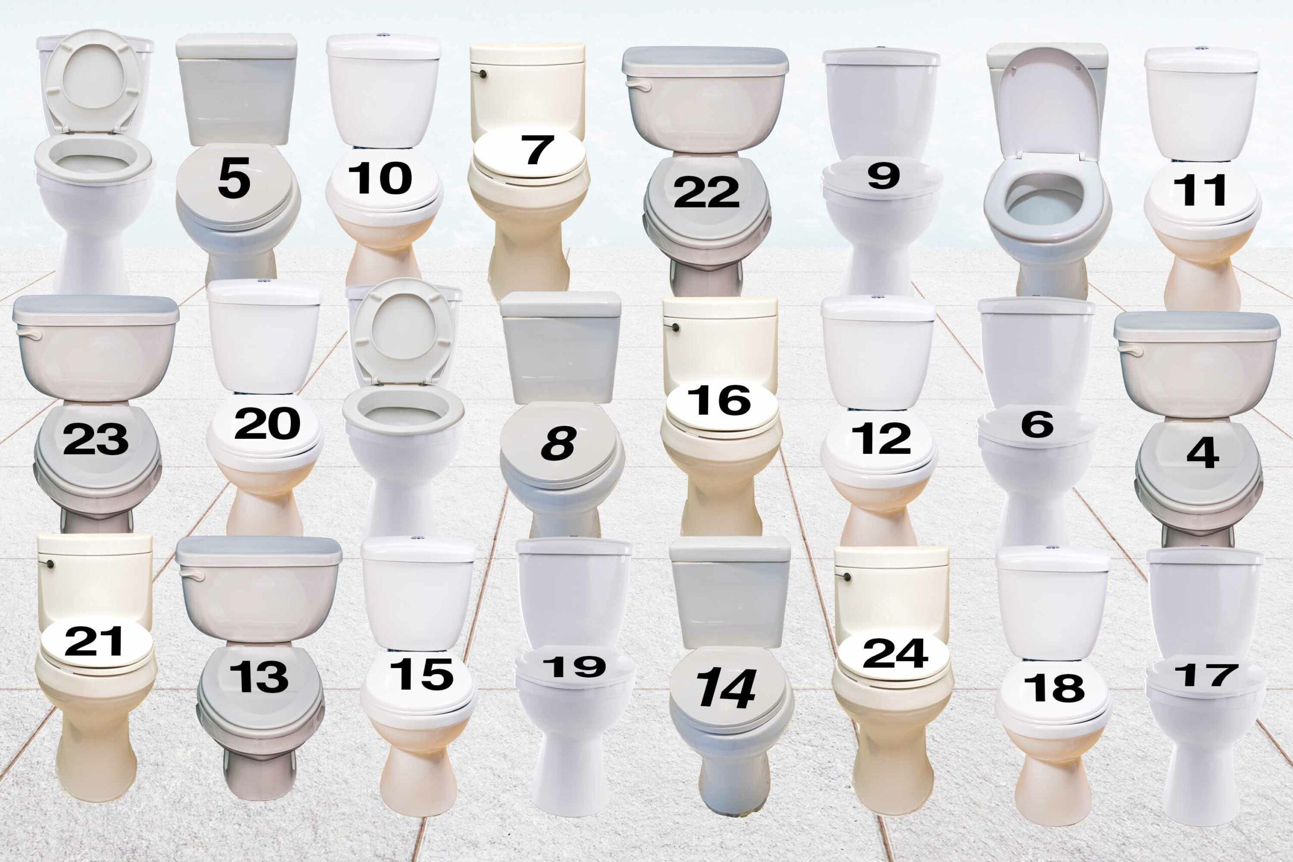 Lucka 4 döljer sig under toalettlock 4.