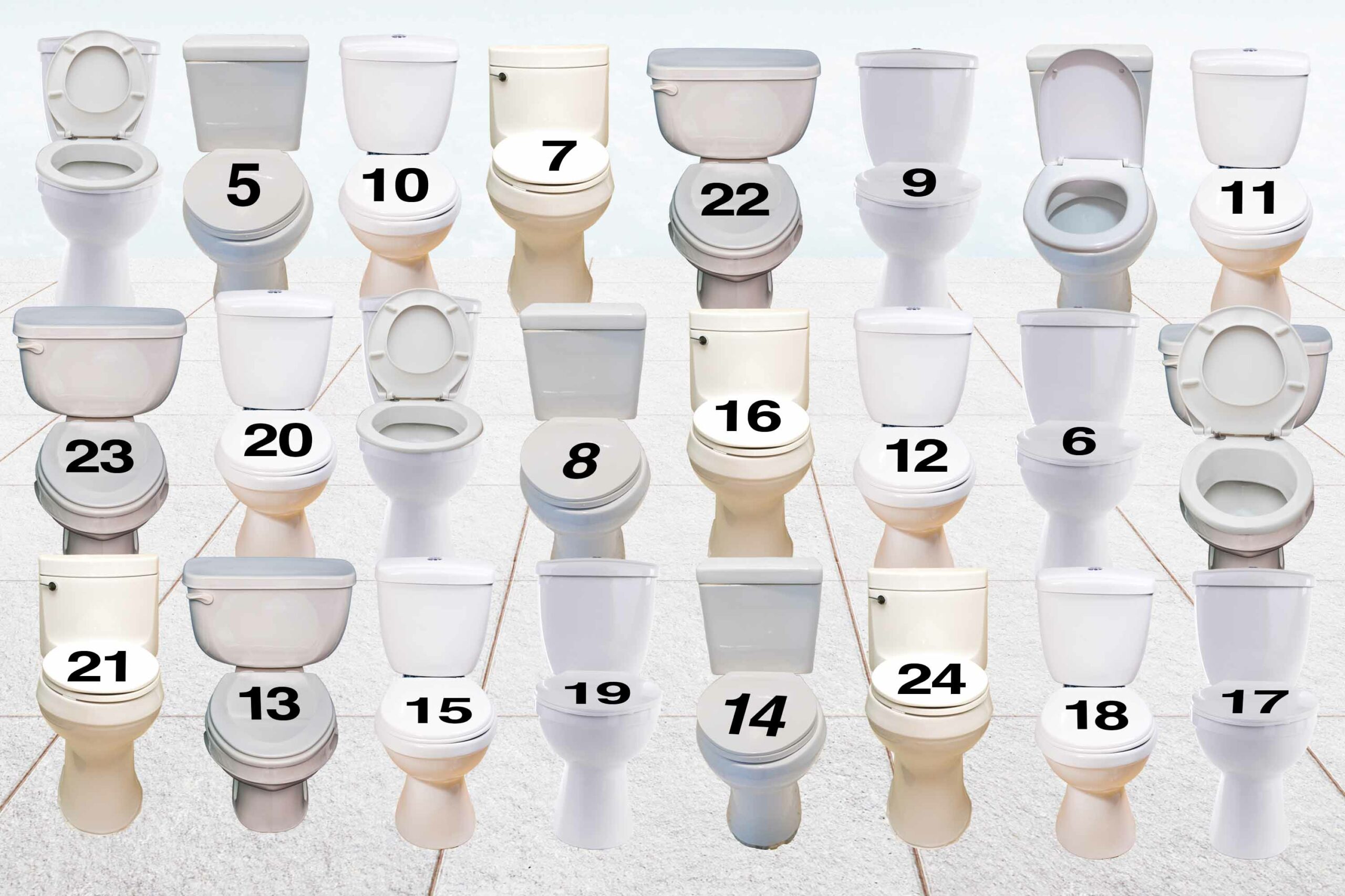 Under toalettlock med nummer 5 döljer sig lucka 5.