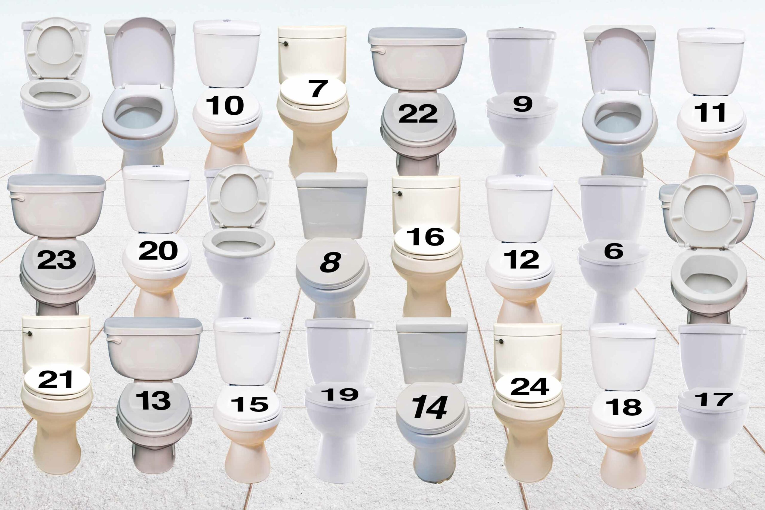 Lucka 6 döljer sig under toalettlock 6.