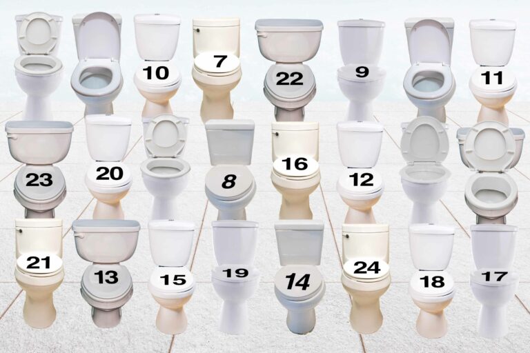 Lucka 7 töljer sig under toalettlock 7.