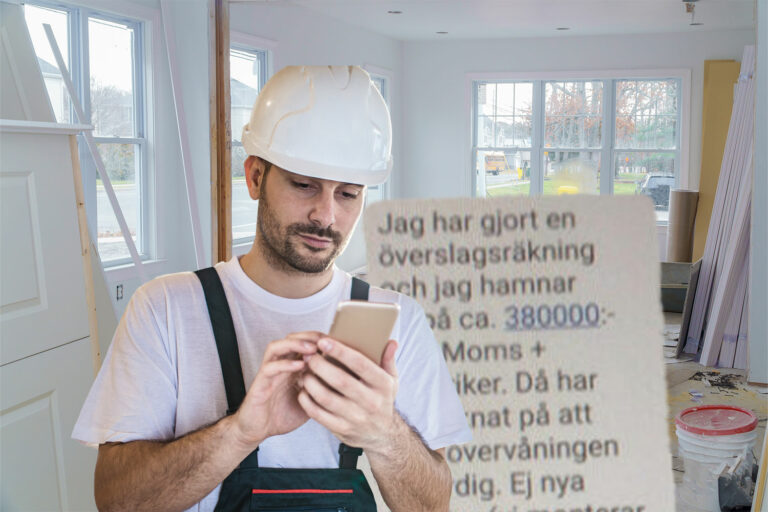 Har ett sms samma tyngd som en offert i prissättningen för hantverkstjänster?