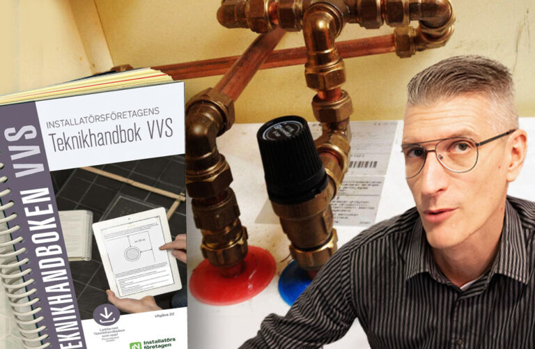 Man gör för många bockar på ledningen, man klamrar inte ledningen, säger Björn Wettervik angående montering av säkerhetsventil. Ett avsnitt han tycker att fler borde läsa i Teknikhandboken.