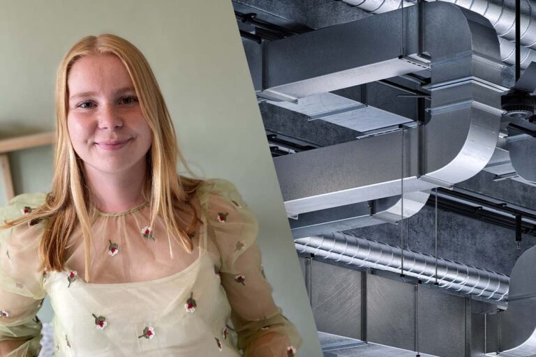 Lisa Hellström, nyutbildad VVS-ingenjör, tycker att VVS är en spännande bransch med stor påverkan på ett helt hus.