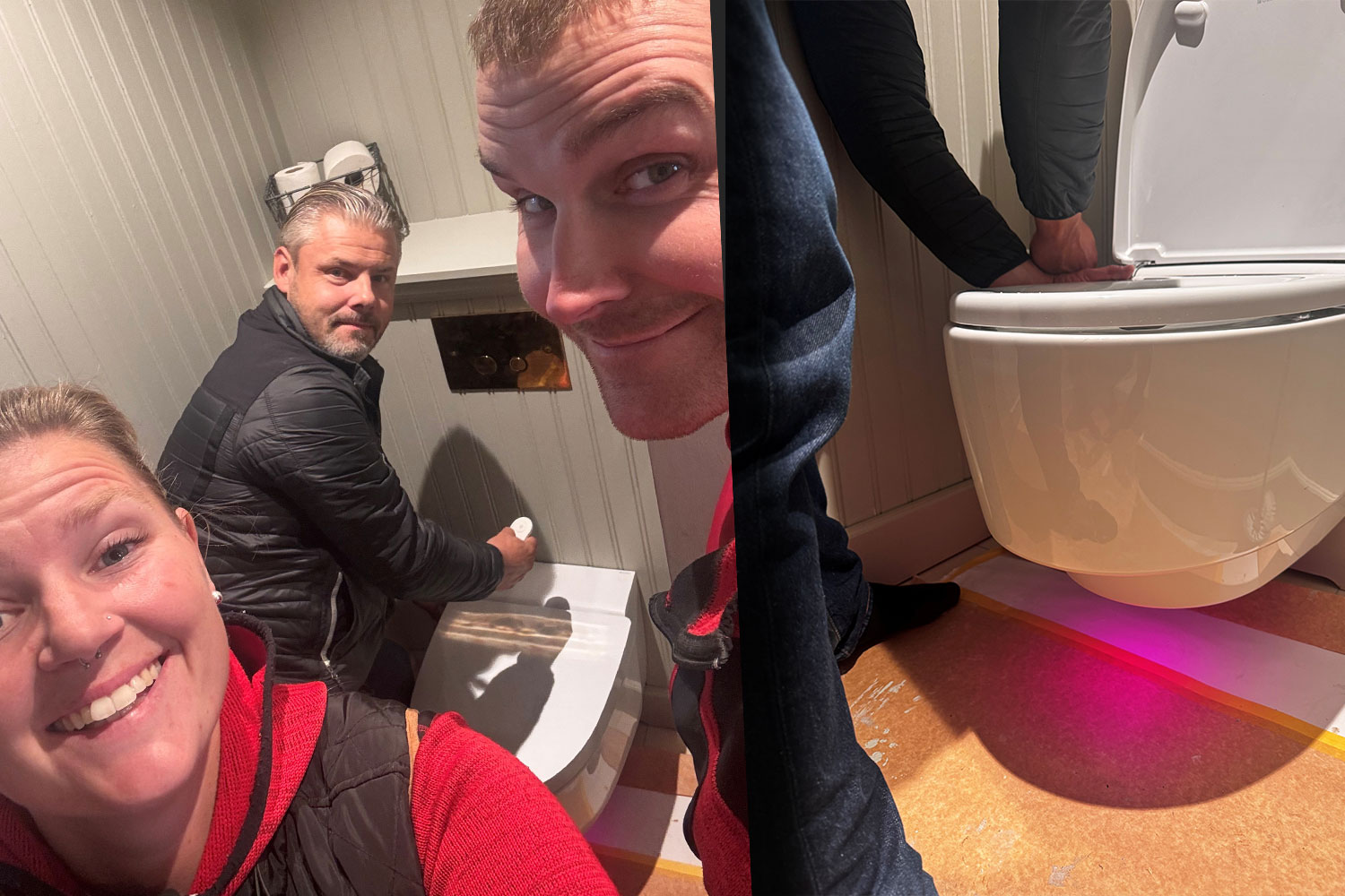 Växjö VVS installerar en lyxig duschtoalett.