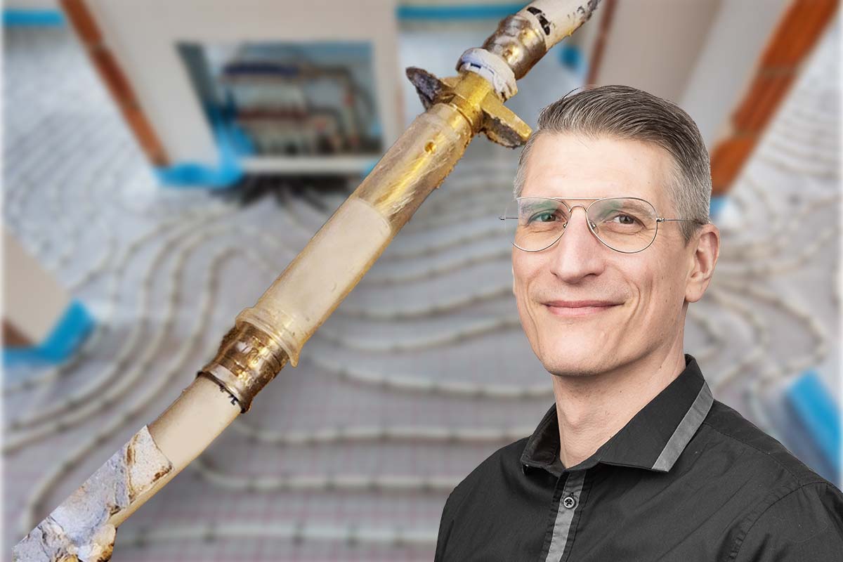 Några hantverkare borrade i golvet och träffade en golvvärmeslang, kommer skarven att göra värmen sämre nu? Installatörsföretagens VVS-teknikexpert Björn Wettervik svarar.