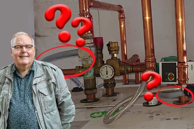 Roland Jonsson tycker inte det ska vara plastslang på de inringade områdena på bilden.