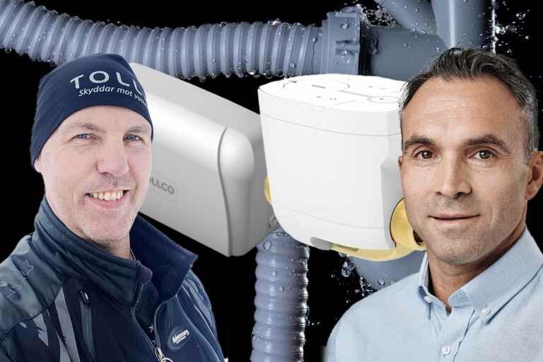 Clas Crafoord Olsson, Tollco och Blerim Arifi LK Systems berättar om hur tillverkarna påverkas av den nya Säker Vatten-regeln om aktiva skydd i kök.