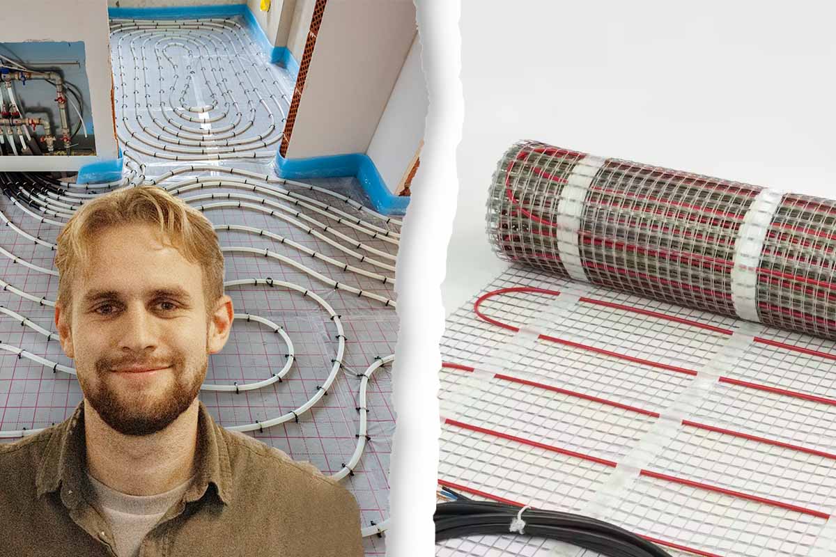 Daniel Wagman på Heatup svara på fyra påståenden om att elgolvvärme skulle vara bättre än vattenburen.