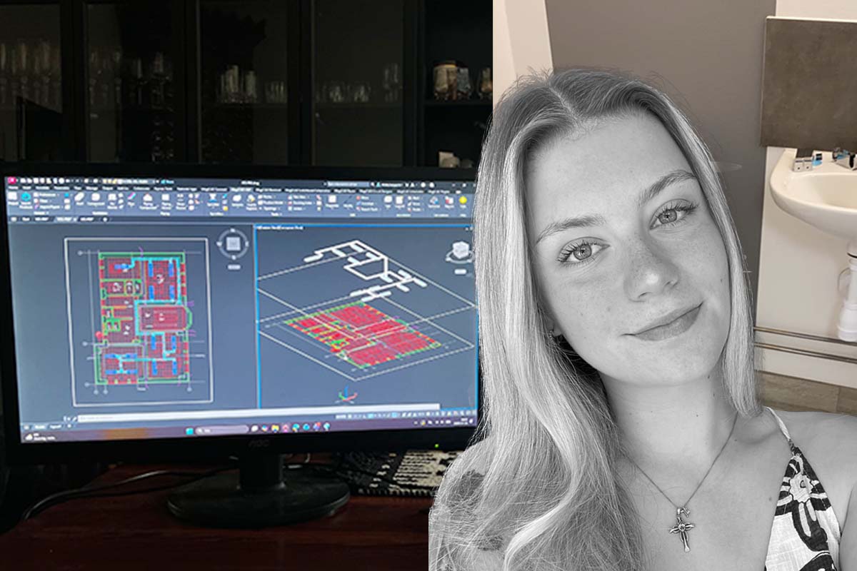 Nikita Bergqvist hoppas kunna göra bättre ritningar än dem hon själv fått i handen.