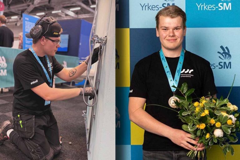 Valdemar Hörlenius vann guld I VVS på Yrkes-SM.