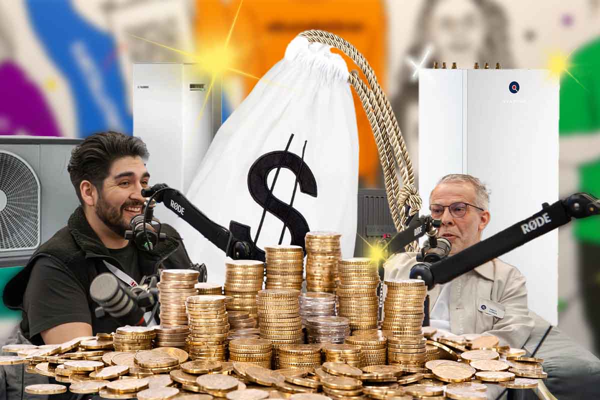 Värmepumpar. Pengar. Män.