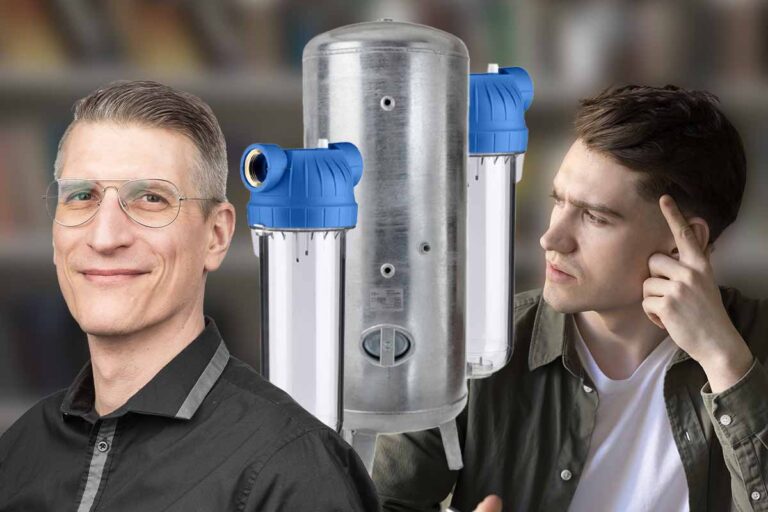 Vattenfilter, hydrofor, män