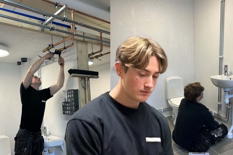 Viggo Johansson, som går första året på VF-programmet, impade på läraren