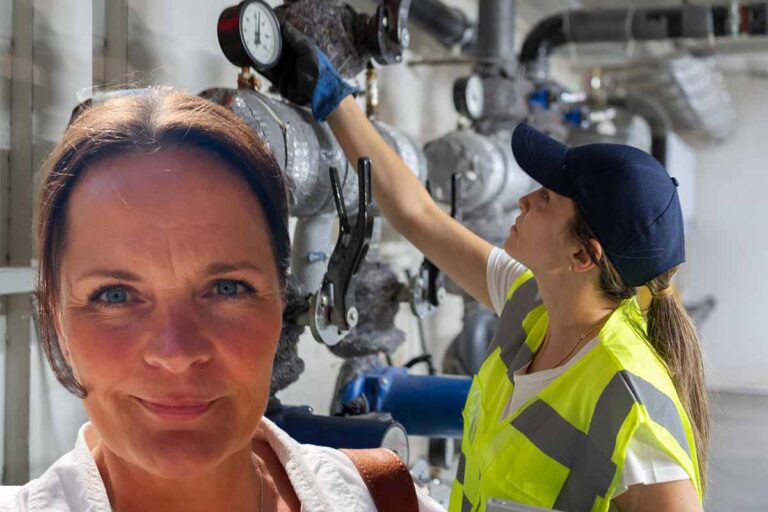 Lotta Vikströms mål är 50 procent kvinnor på VVS-företaget som hon bygger upp.