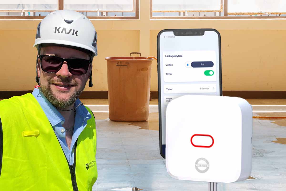 Per Gisslamark, teknisk förvaltare, om hur det har gått med vattenfelsbrytaren som kopplas till belysningen